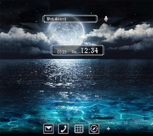 Full Moon Over the Sea Theme