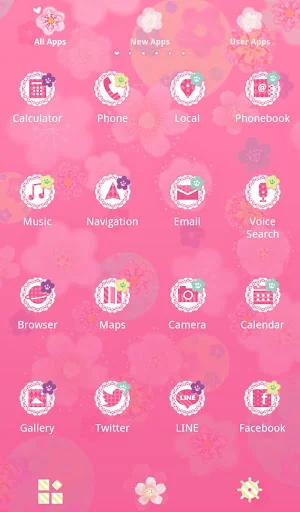 Cute Theme-Flowers and Circles screenshot 3