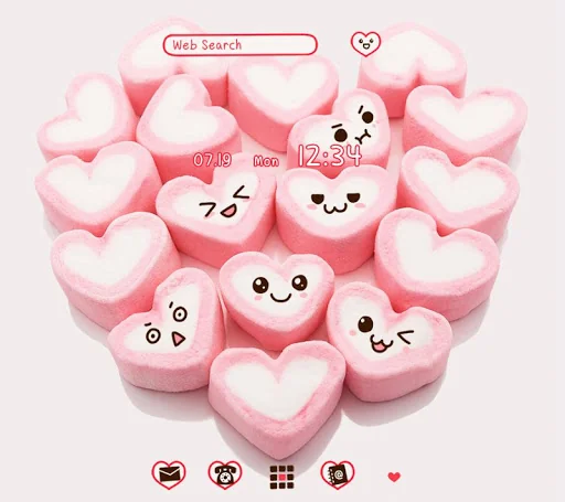 Marshmallow Hearts +HOME Theme