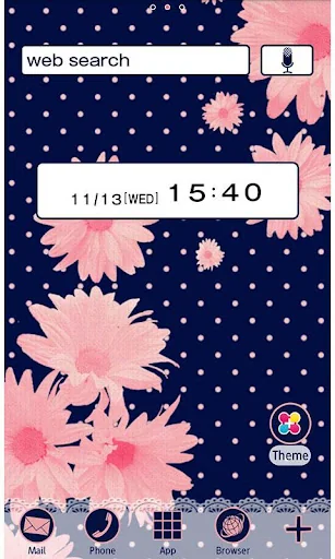 Blueberry and Daisy Wallpaper