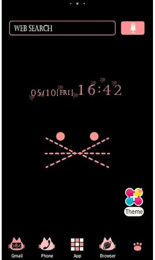 Cat Face Wallpaper Theme screenshot 1