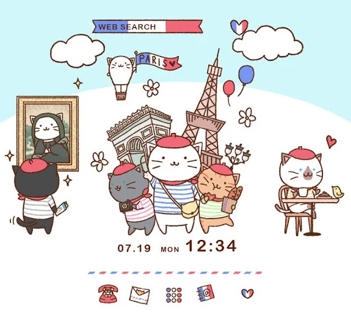 Cat Wallpaper-Kitties in Paris