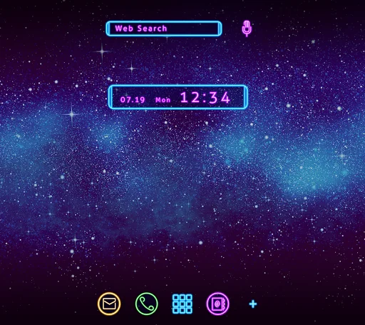 Neon Galaxy Theme