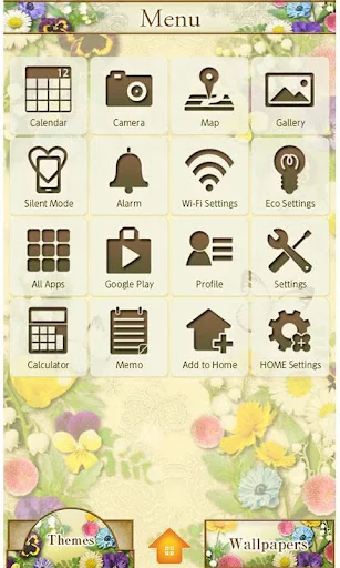 White Garden Wallpaper Theme screenshot 2