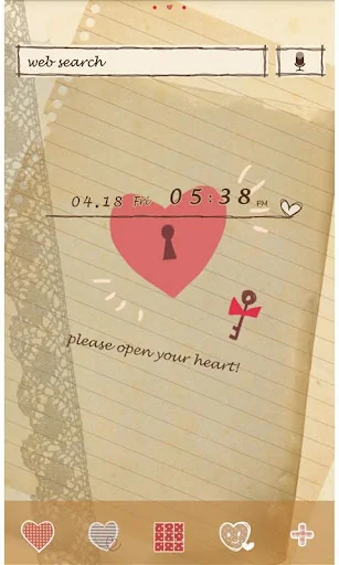 -Open Your Heart- Theme +HOME screenshot 1
