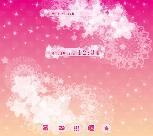 Cute wallpaper-Pink & Lace-