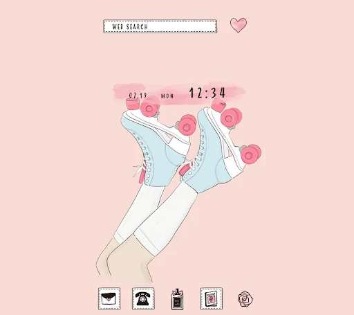 Pink Roller-skates Theme
