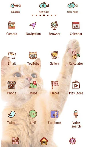 Cute wallpaper-Playful Cat- screenshot 2