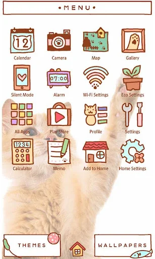 Cute wallpaper-Playful Cat- screenshot 3