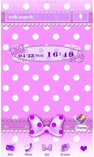 Purple polka dot Wallpaper screenshot 1