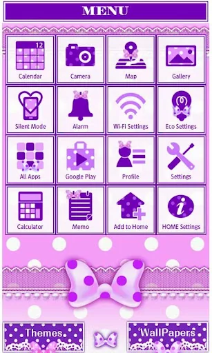 Purple polka dot Wallpaper screenshot 2