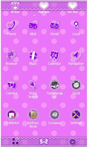 Purple polka dot Wallpaper screenshot 3