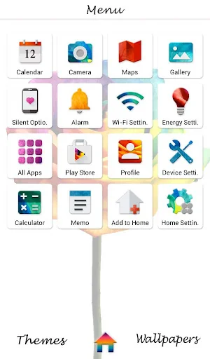 Rainbow Rose +HOME Theme screenshot 2