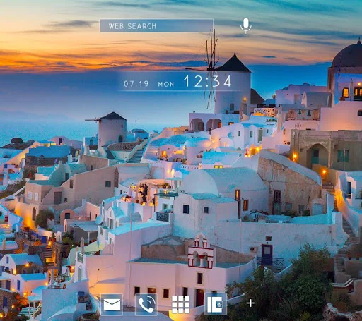 Sunset in Santorini +HOME