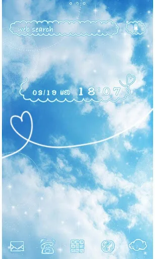 -Sky Above- Theme +HOME screenshot 1