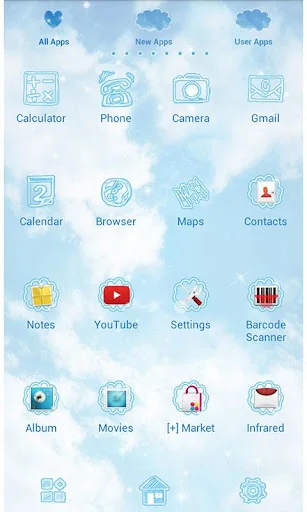 -Sky Above- Theme +HOME screenshot 2