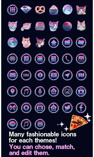 Funny Theme-Pizza Space Cat!- screenshot 4