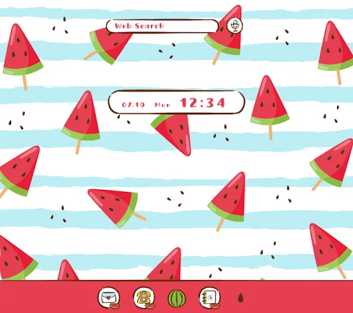 Watermelon Breeze Theme screenshot 1