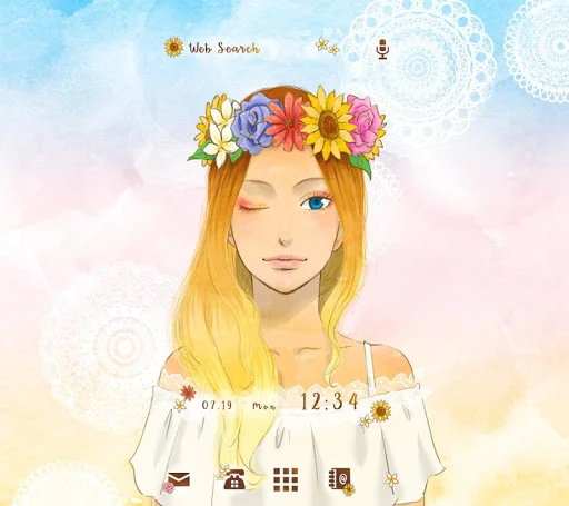 Sunflower Girl +HOME Theme