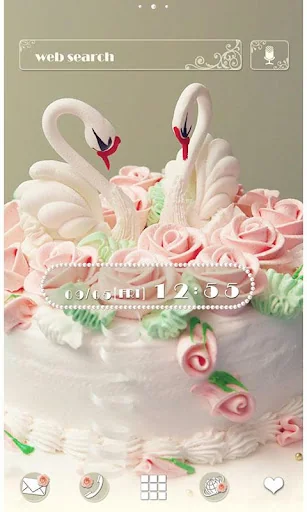 Cute Wallpaper Swan Cake