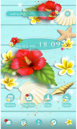 Tropical Hibiscus-Wallpaper