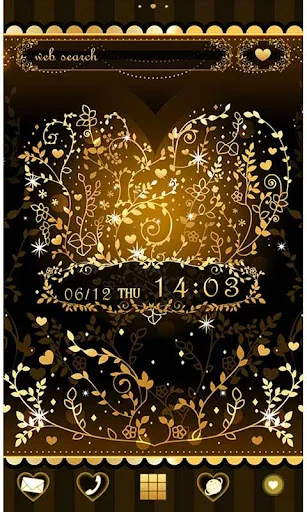 Heart Theme-Golden Vines-