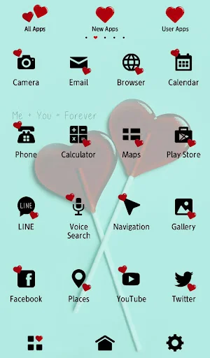 Two Hearts Theme +HOME screenshot 3