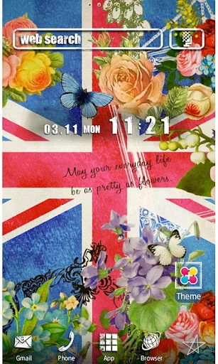 UNION JACK Wallpaper Theme screenshot 1