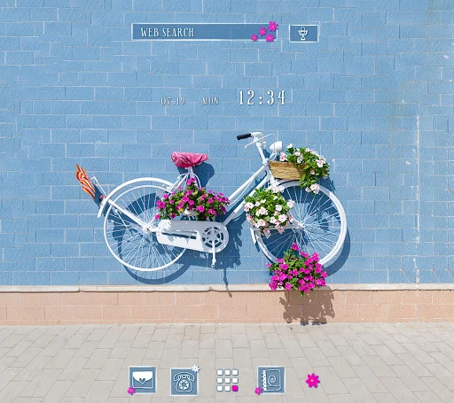 Vintage Floral Bike Theme