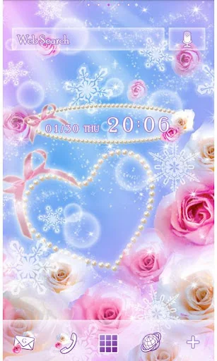 Winter Heart Wallpaper Theme screenshot 1