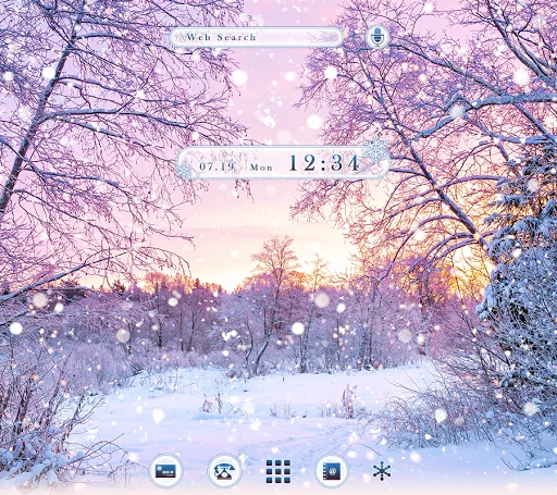 Snowy Forest Dawn Theme