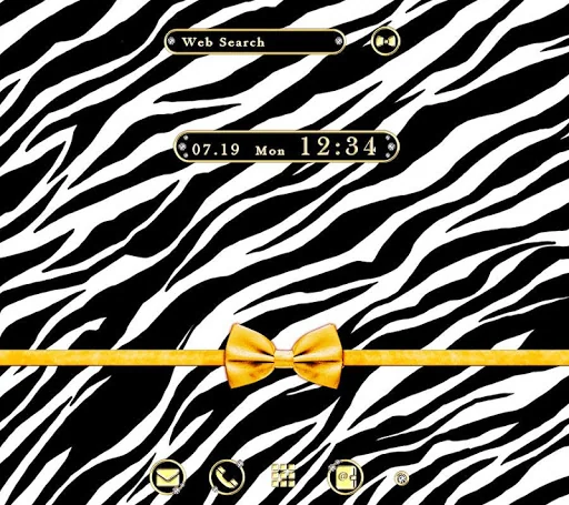 Zebra Ribbon Wallpaper