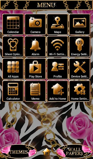 Zebra and Roses Wallpaper screenshot 2