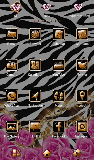 Zebra and Roses Wallpaper screenshot 3
