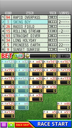 Simple Horse Racing