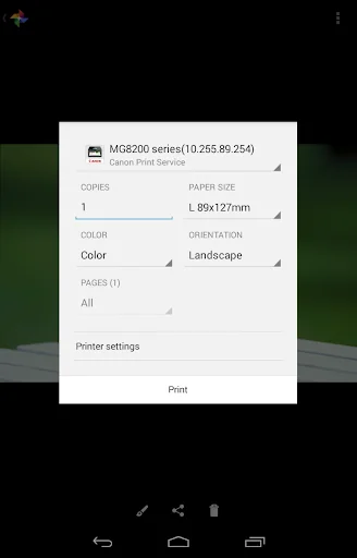 Canon Print Service screenshot 4