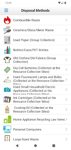 Nakano City Garbage App screenshot 4