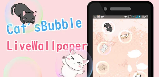 Cat'sBubbleLiveWallpaper