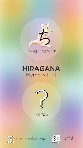 Hiragana Memory Hint [Thai]