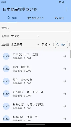 日本食品標準成分表