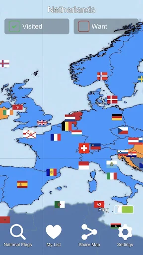 World Flag Map