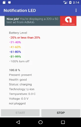 Notification LED