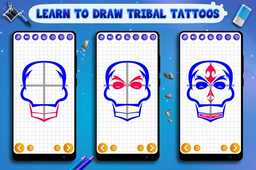 Learn to Draw Tribal Tattoos screenshot 2