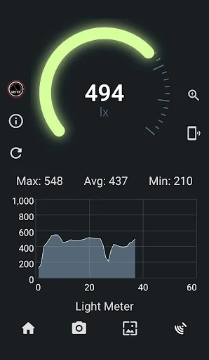 Light Meter - Lux, EMF Meter screenshot 2