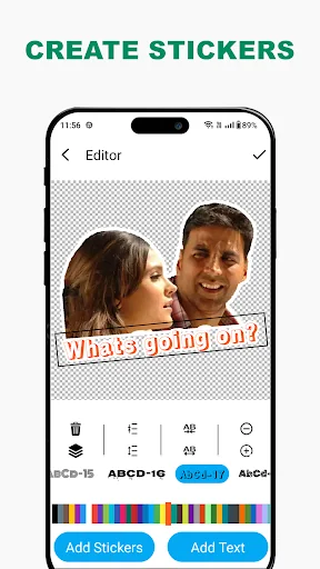 Dialogue stickers for whatsapp