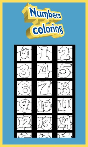Coloring for Kids - Numbers