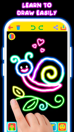 Drawing For Kids - Glow Draw