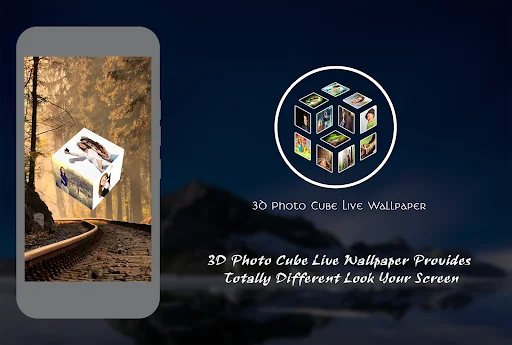 3D Photo Cube Live Wallpaper
