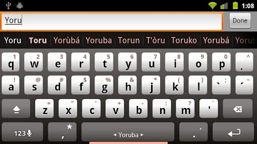 Yoruba Keyboard Plugin screenshot 1