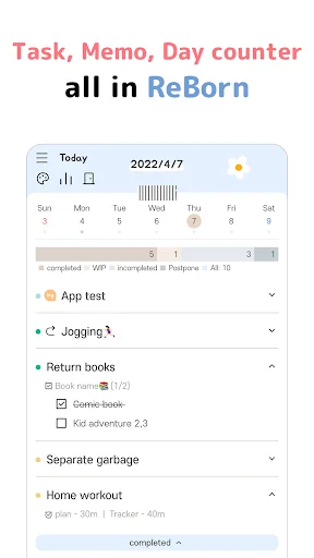 ReBorn - Task & To-do list